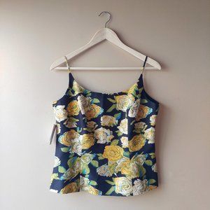 Jade Floral Cropped Top